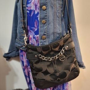 Black Coach Crossbody Bag Purse